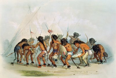 Buffalo Dans, ca. 1832 door George Catlin